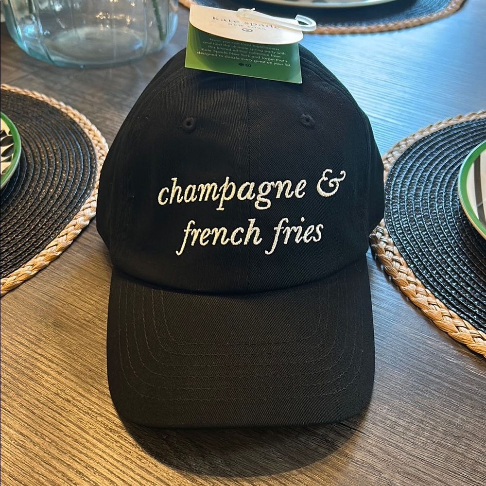 Kate Spade New York X Target 🎯 Black Cap with Embroidered Text